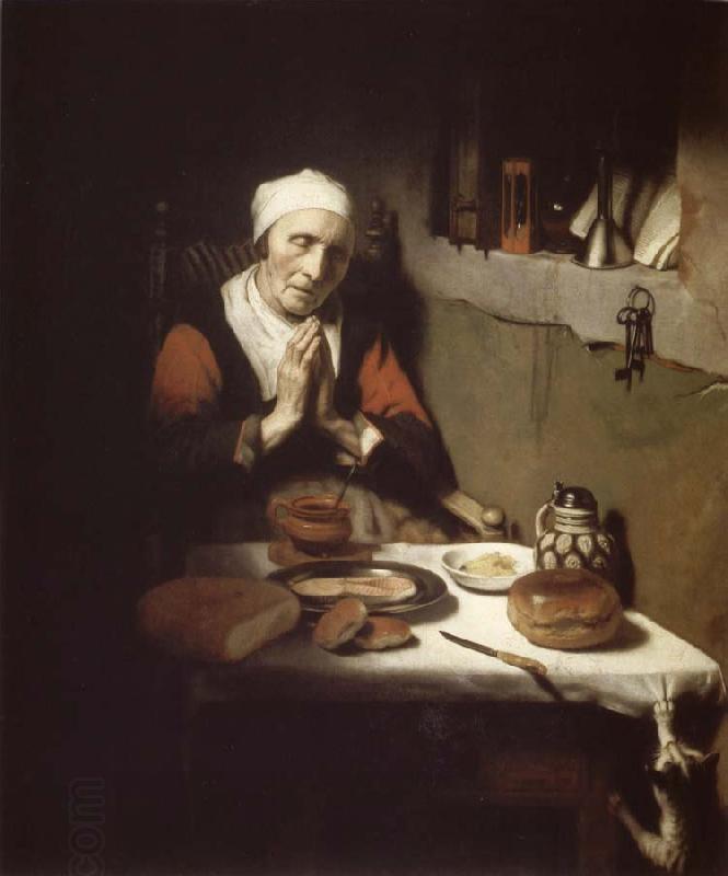 Nicolas Maes Old Woman in Prayer oil painting picture